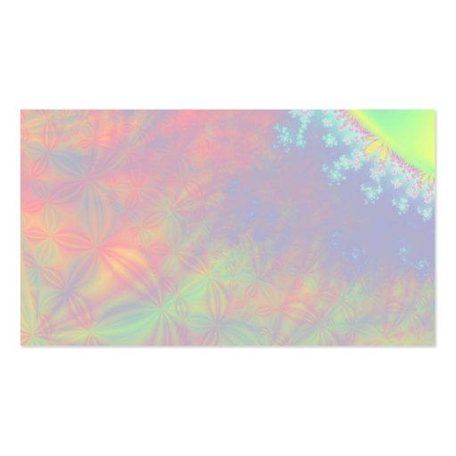 Solar Flare Fractal. Colorful Abstract. Business Card (back side)