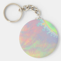 Solar Flare Fractal. Colorful Abstract. Key Chain