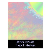 Solar Flare Fractal. Colorful Abstract. Postcards