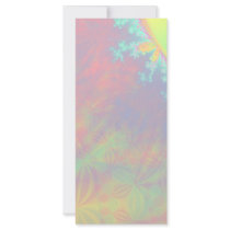 Solar Flare Fractal. Colorful Abstract. Full Color Rack Card