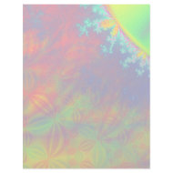 Solar Flare Fractal. Pastel Colors. Customizable letterhead