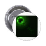 Solar flare Green Pinback Button