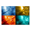 Solar Flare or Coronal Mass Ejection Sun Collage Posters