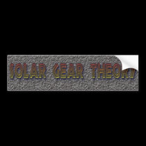 Solar Gear Theory bumper stickers