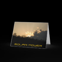 Solar Greeting Card cards