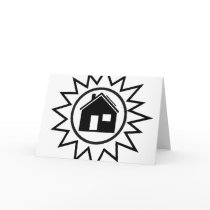 Solar Home Greeting Card
