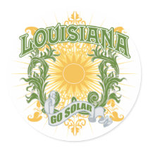 Solar Louisiana stickers by greenpridesolar Solar Louisiana stickers