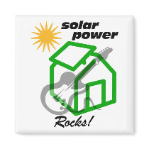 Solar p0wer rocks! magnet