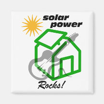Solar p0wer rocks! magnet