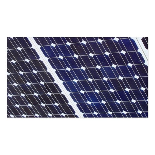 Solar panel, Name, Address 1, Address 2, Contac... Business Card Template (back side)