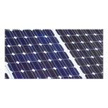 Solar panel custom photo card