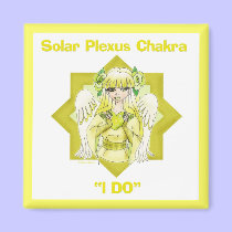 Solar Plexus Chakra Angel Magnet magnets