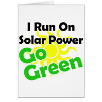 solar power greeting cards