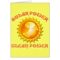 SOLAR POWER CLEAN POWER CARD
