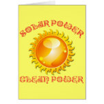SOLAR POWER CLEAN POWER cards