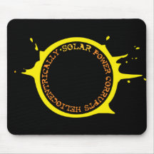 Solar power corrupts heliocentrically mouse pads
