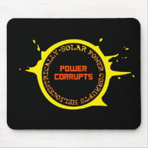 Solar Power Corrupts Heliocentrically Mousepad