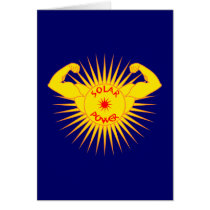 Solar power solarly power greeting cards