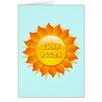 SOLAR POWER SUN GREETING CARDS