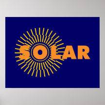 Solar Power Sun Posters