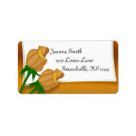 Solar Power Yellow Rose Wedding Personalized Address Label