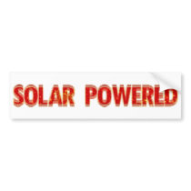 Solar Powered bumper stickers