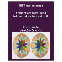 SOLAR Rainbow Star High Energy Print Personalized Flyer