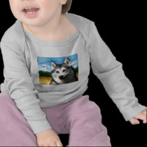 Solar Siberian Husky t-shirts