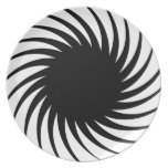 Solar Spiral Twist Dinner Plates