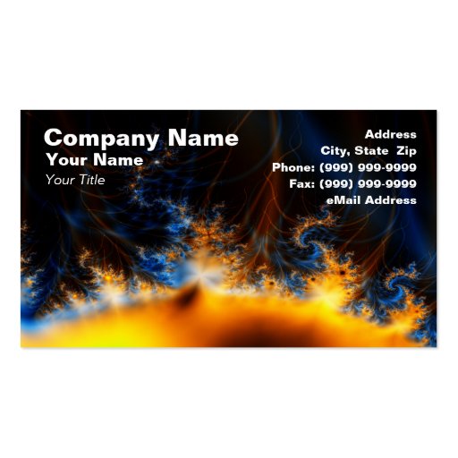 Solar Storm Business Card (front side)