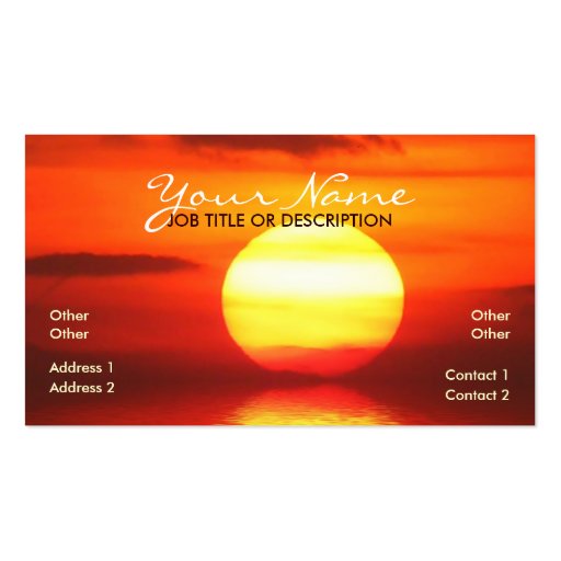 Solar Sun Business Card