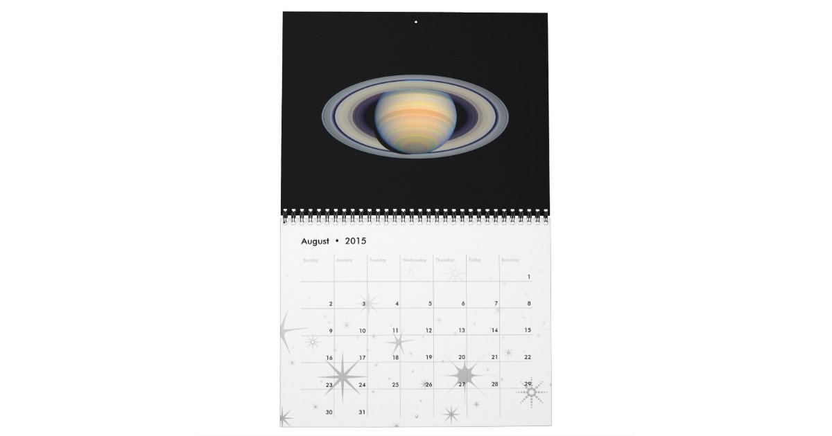 Solar System 2015 Space Astronomy Calendar Zazzle