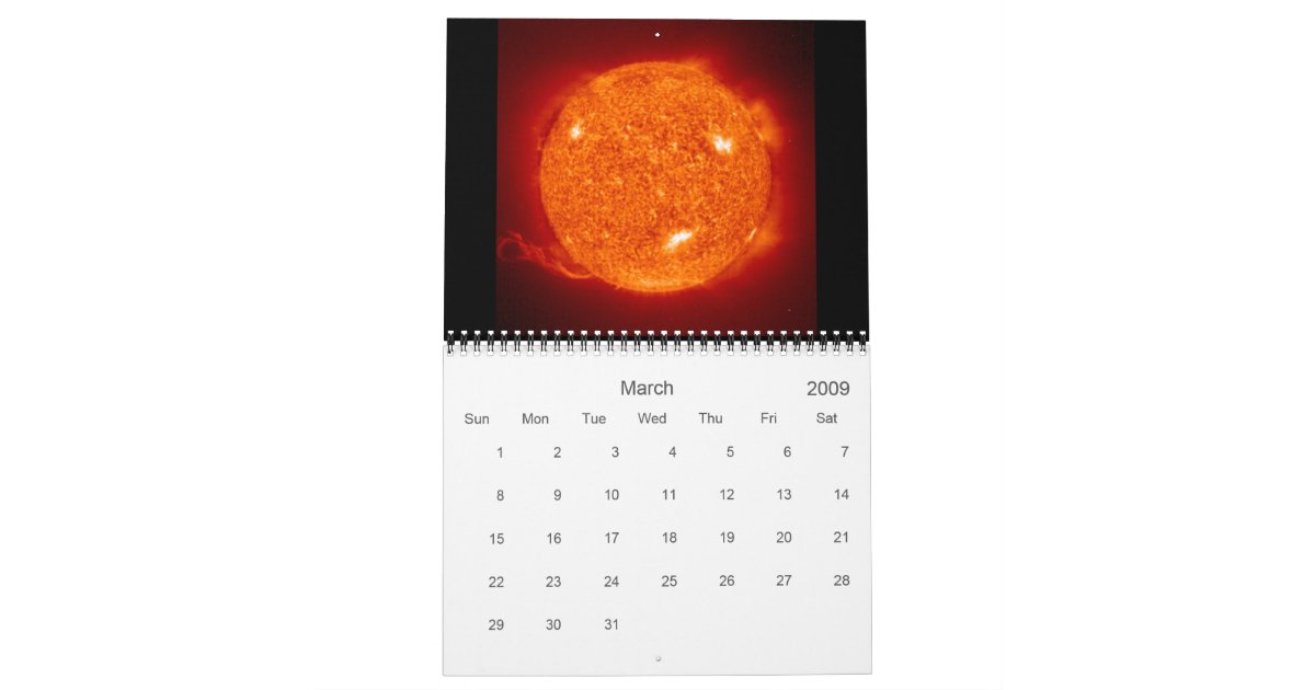 Solar System Calendar Zazzle