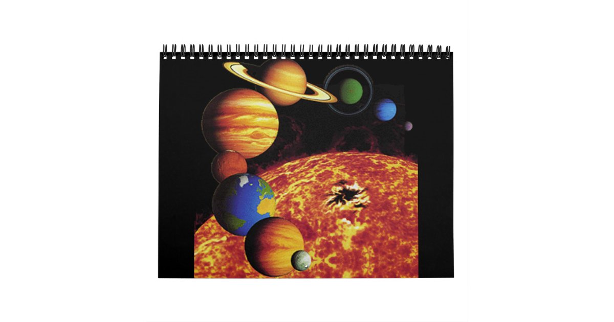 Solar System Calendar Zazzle