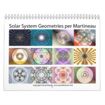 Solar System Geometries per Martineau Wall Calendars