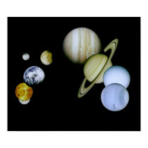 Solar System Large Poster - Science Astronomy gift posters