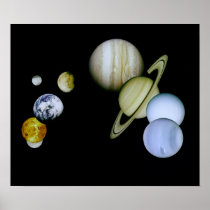 Solar System Large Poster - Science Astronomy gift