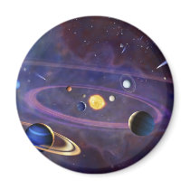 Solar System Refrigerator Magnets