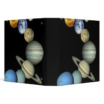 Solar System Montage 3 Ring Binders