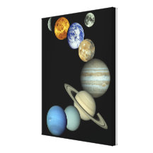 Solar System Montage Gallery Wrap Canvas