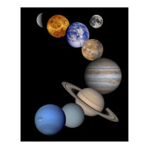 Solar System Montage posters