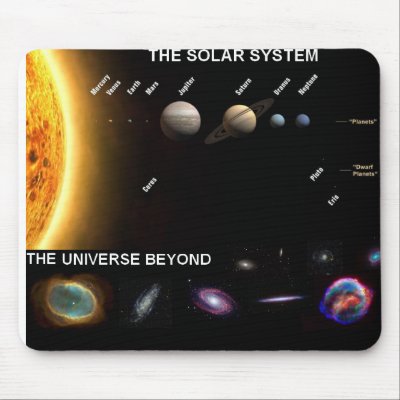 Solar System Mousemat Mousepad by cooldudeproducts
