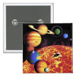 Solar System Planets Button