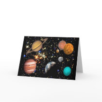 Solar System Planets Card