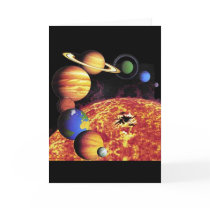Solar System Planets Card