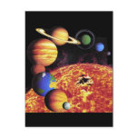 Solar System Planets Postcard