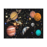 Solar System Planets Postcard