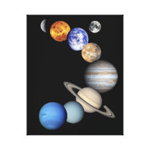 Solar Sytem Montage Canvas Print