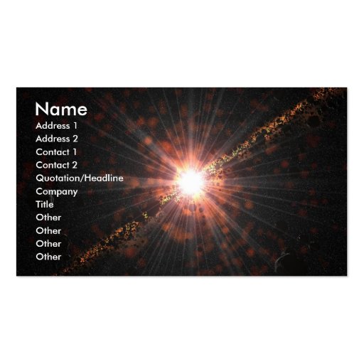 Solar View 5 Business Card (front side)