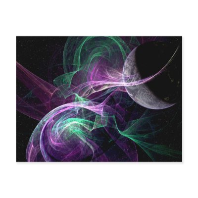 Solar Winds Embrace Postcard by 3dartwork